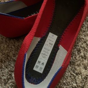 Rothys size 8 cherry red flats